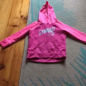 Pink gymnast sweatshirt
